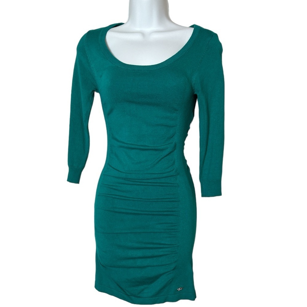 GUESS Teal Green Bodycon Sweater Dress Women’s Size XS